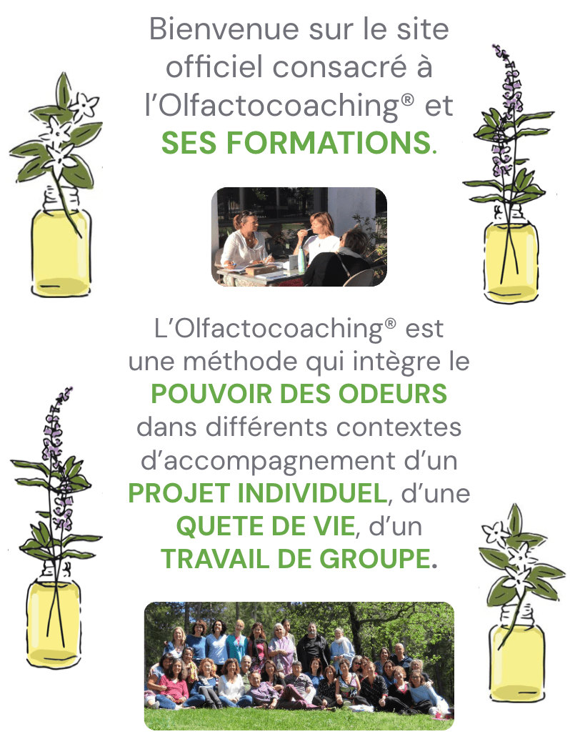 olfactocoaching, coaching, accompagnement odeurs, odorat, formation, animation groupe, coaching olfactif, voyage du héros, développement personnel, formation olfactocoaching, projet, coaching de vie, accompagnement de projet, olfactothérapie, olfacto, coaching avec les odeurs, approche corporelle, mieux-être